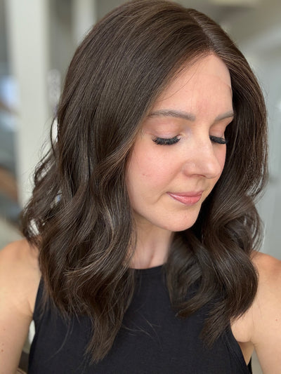 18" Mira LOB Comfort Cap Lace Top Wig (M)