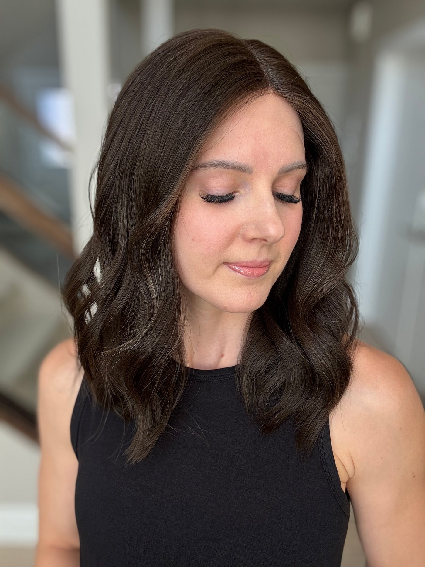 18" Mira LOB Comfort Cap Lace Top Wig (M)