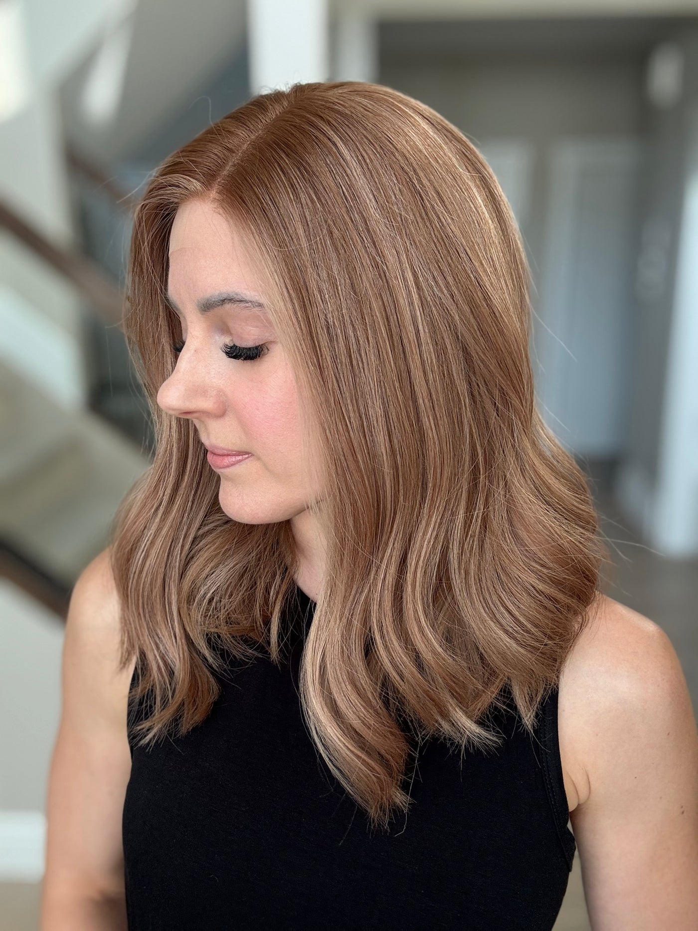 18" Vera LOB Comfort Cap Lace Top Wig (S)