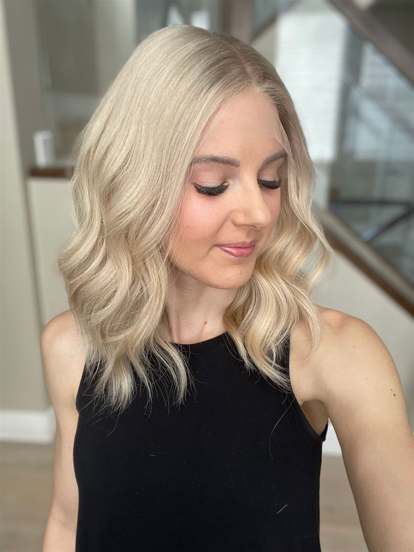 18"Kayla Luxury Cap Lace Top Wig (M) - Madison Hair Collection
