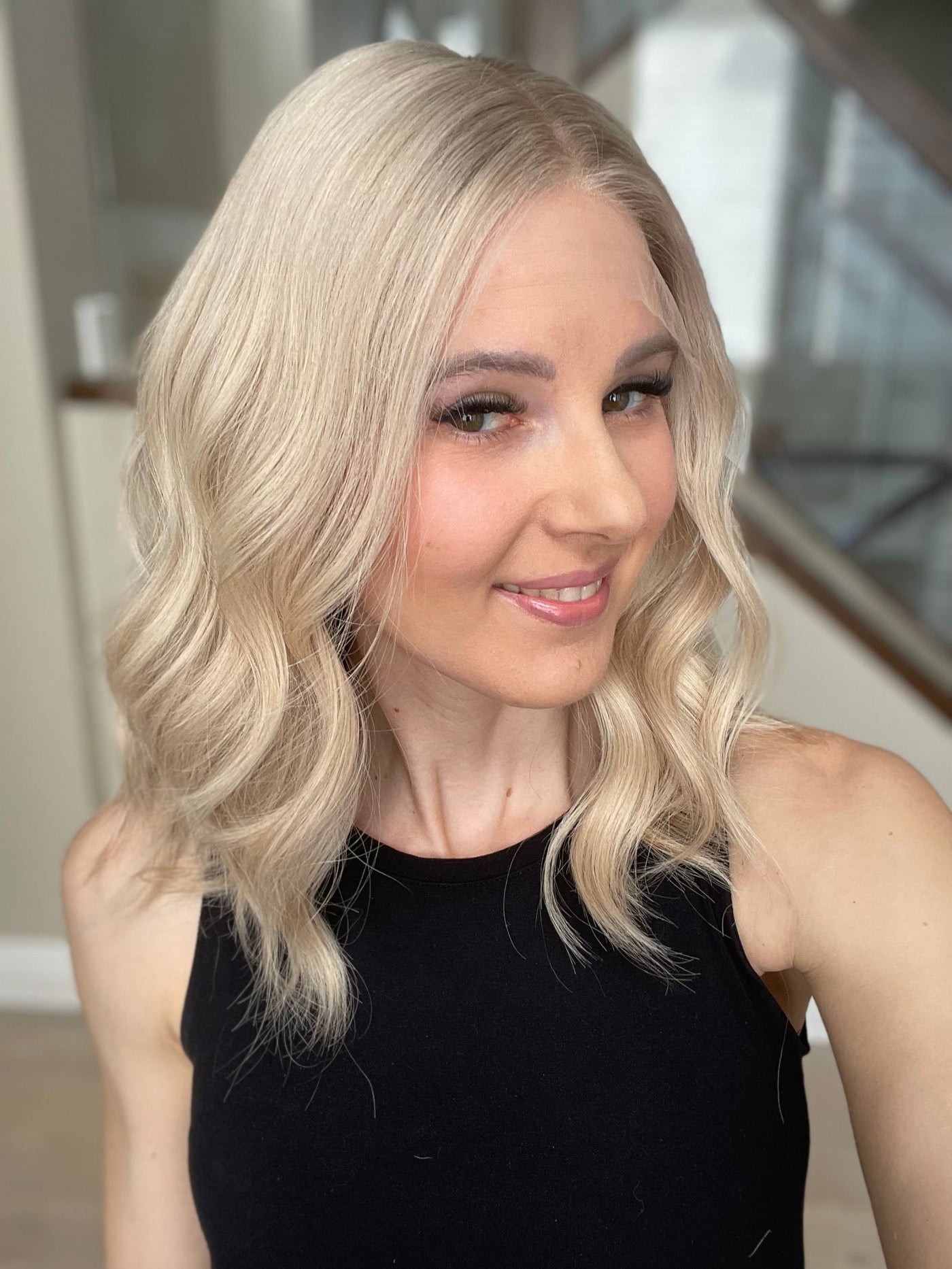18"Kayla Luxury Cap Lace Top Wig (M) - Madison Hair Collection
