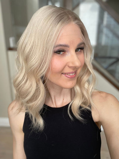 18"Kayla Luxury Cap Lace Top Wig (M) - Madison Hair Collection
