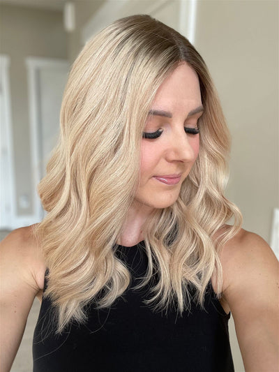 19" Rory Lob Comfort Cap Silk Top Wig (M) - Madison Hair Collection