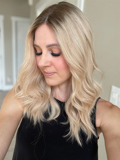 19" Rory Lob Comfort Cap Silk Top Wig (M) - Madison Hair Collection