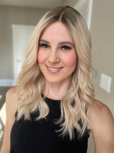 19" Rory Lob Comfort Cap Silk Top Wig (M) - Madison Hair Collection