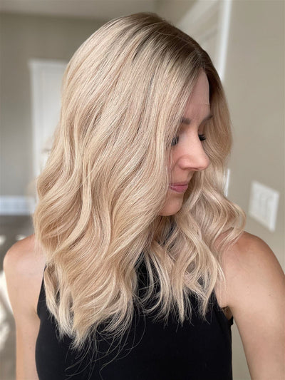 19" Rory Lob Comfort Cap Silk Top Wig (M) - Madison Hair Collection