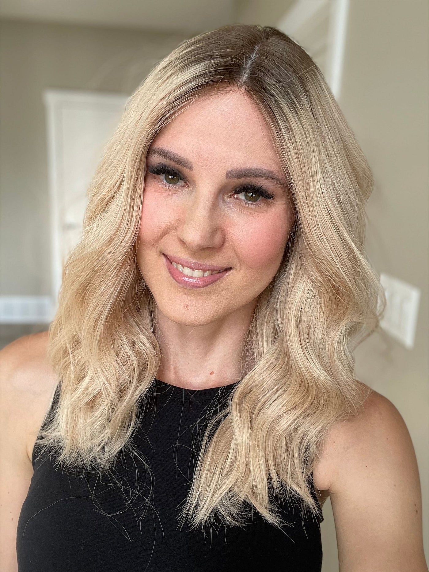 19" Rory Lob Comfort Cap Silk Top Wig (M) - Madison Hair Collection