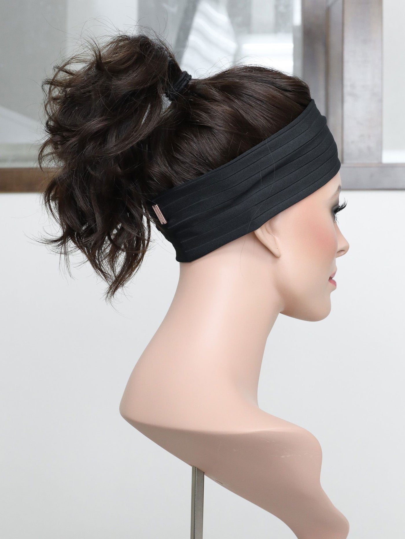 20" Dark Brown Wavy Active Pony Wig (M) - Madison Hair Collection