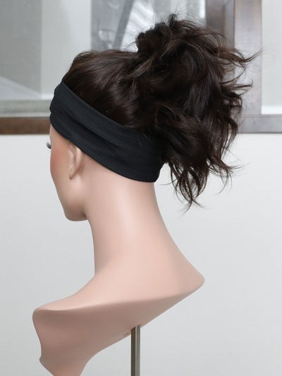 20" Dark Brown Wavy Active Pony Wig (M) - Madison Hair Collection