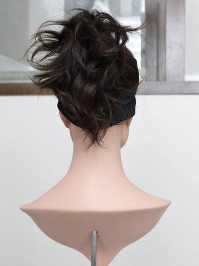20" Dark Brown Wavy Active Pony Wig (M) - Madison Hair Collection