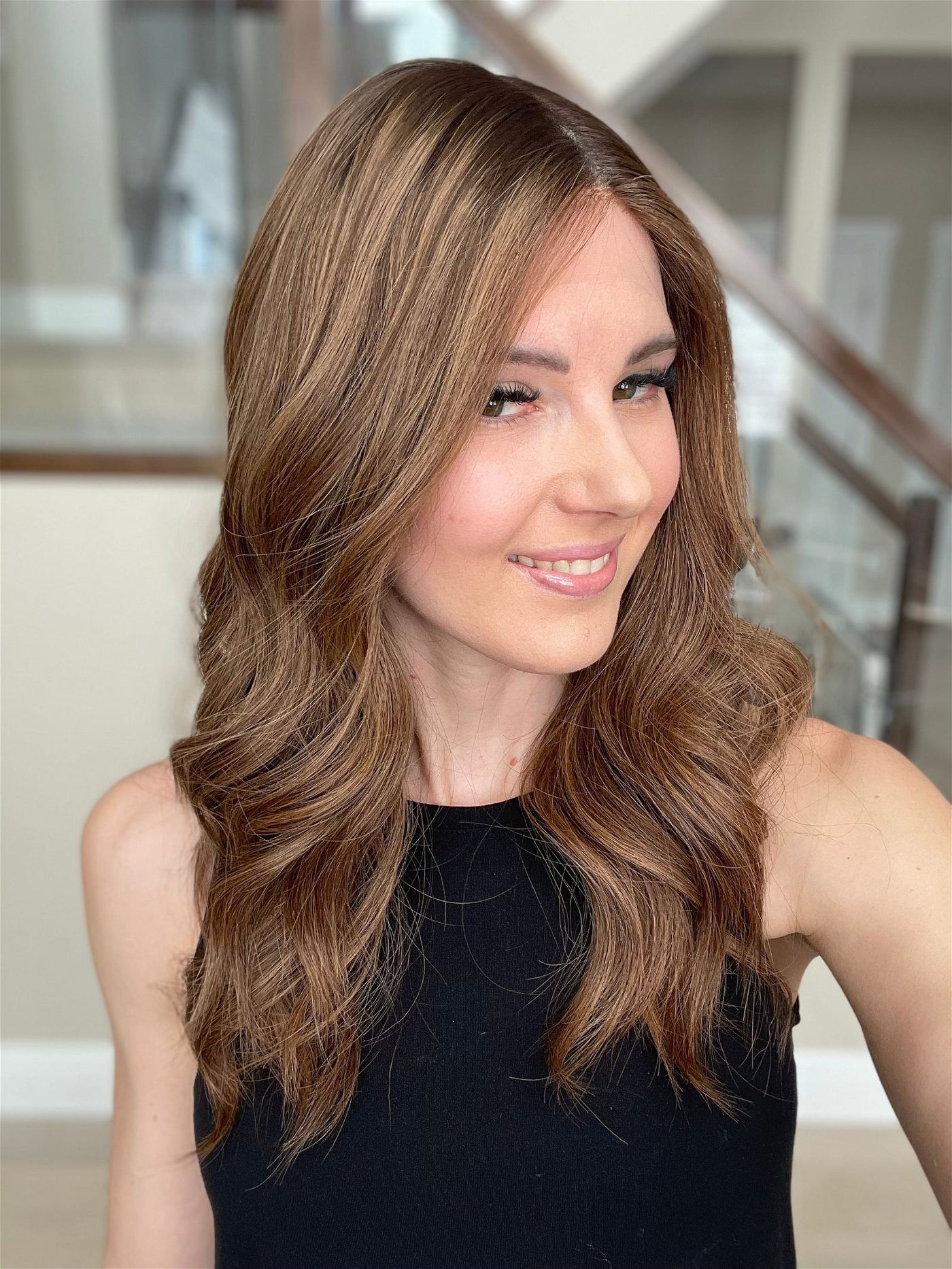 20" Elana Comfort Cap Silk Top Wig (M) - Madison Hair Collection