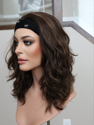 20" Mia Wavy Bandfall Active Wig (M) - Madison Hair Collection