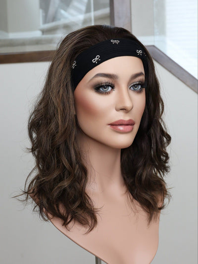 20" Mia Wavy Bandfall Active Wig (M) - Madison Hair Collection