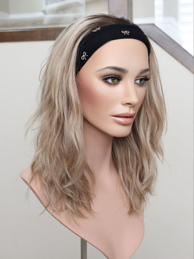 20" Olivia Wavy Bandfall Active Wig (S) - Madison Hair Collection