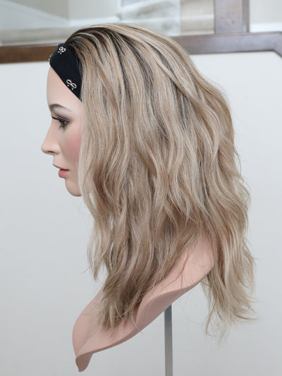 20" Olivia Wavy Bandfall Active Wig (S) - Madison Hair Collection