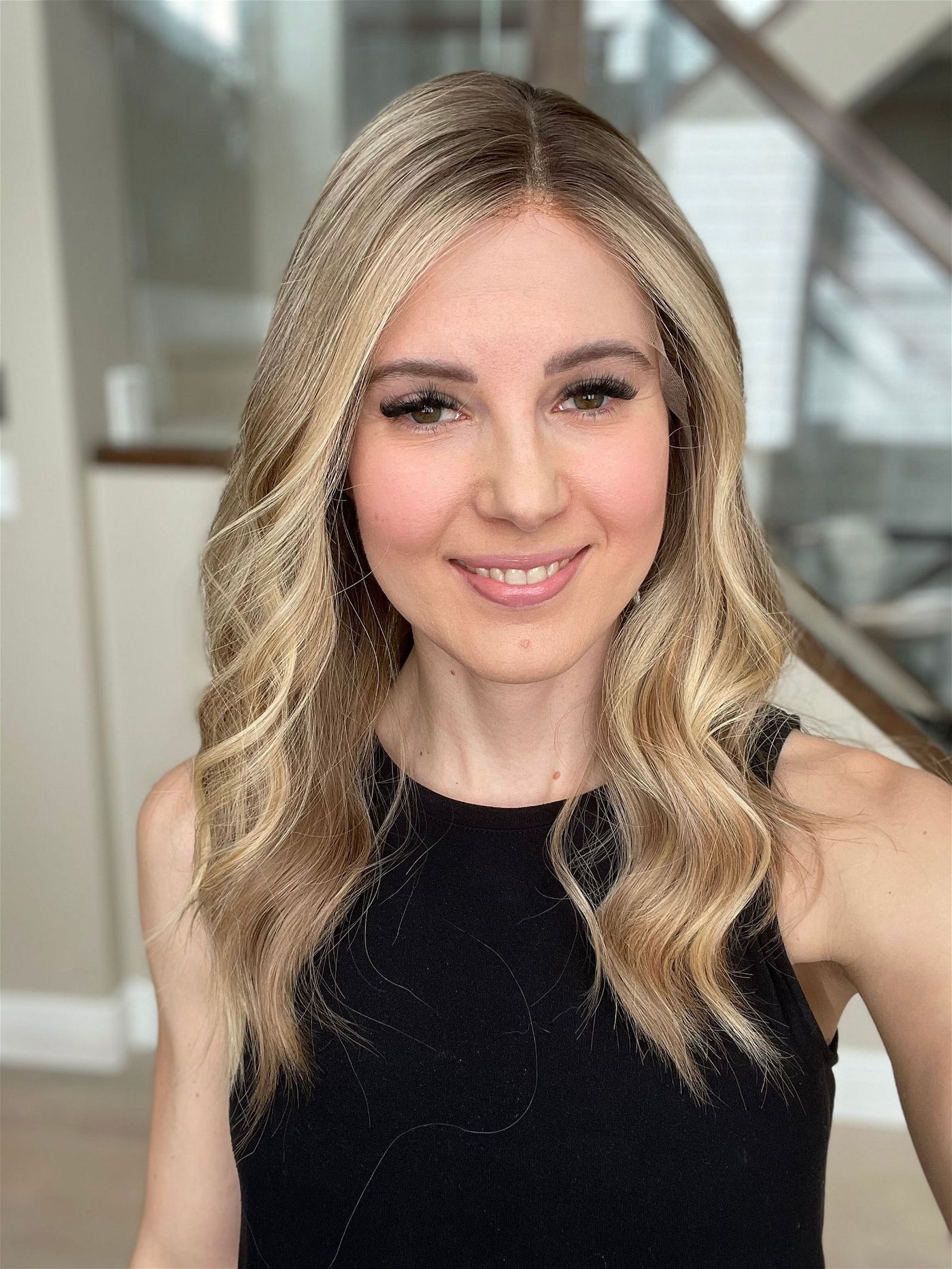 21" Janine Luxury Cap Lace Top Wig (M) - Madison Hair Collection