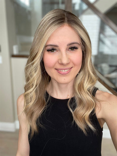 21" Janine Luxury Cap Lace Top Wig (M) - Madison Hair Collection