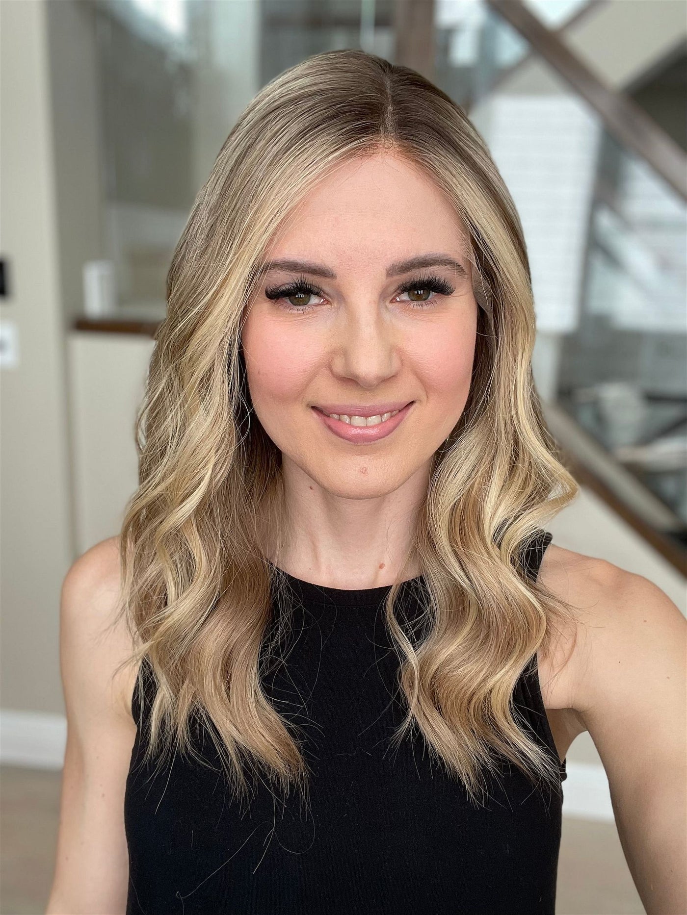 21" Janine Luxury Cap Lace Top Wig (M) - Madison Hair Collection