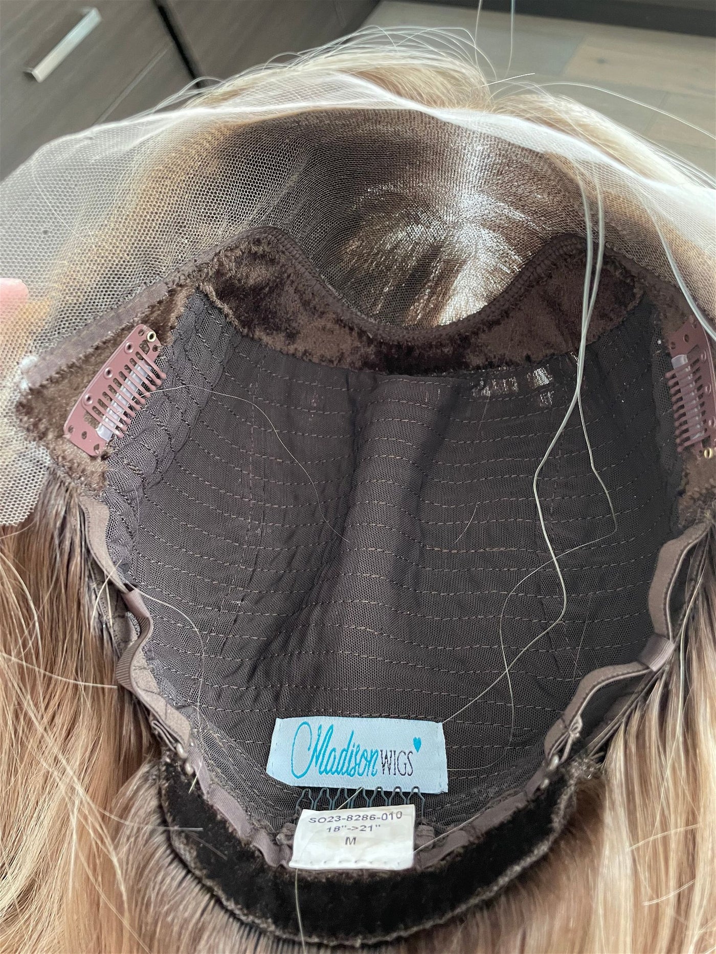 21" Janine Luxury Cap Lace Top Wig (M) - Madison Hair Collection