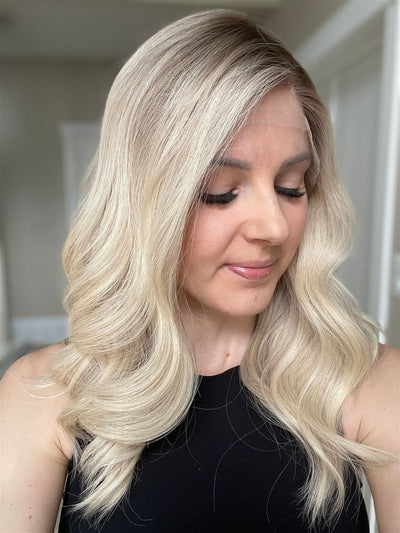 21" V05 Bella Luxury Cap Lace Top Wig (M) - Madison Hair Collection