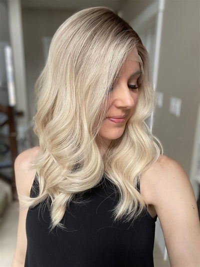 21" V05 Bella Luxury Cap Lace Top Wig (M) - Madison Hair Collection