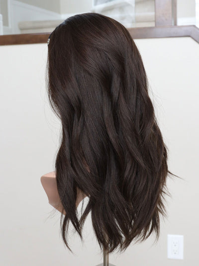 22" Dark Brown Bandfall Active Wig (M) - Madison Hair Collection