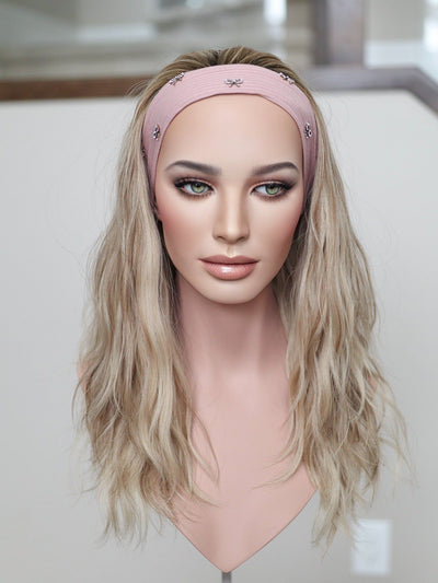 22" Kassidy Wavy Bandfall Active Wig (S) - Madison Hair Collection