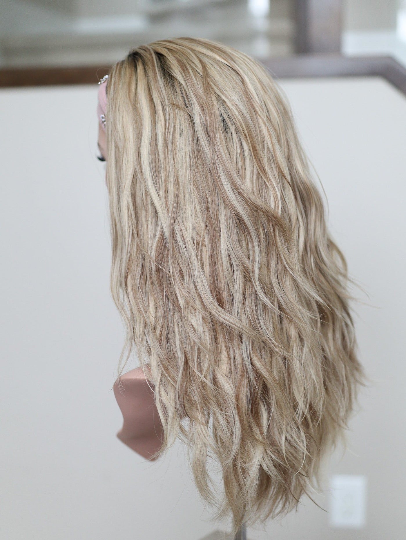 22" Kassidy Wavy Bandfall Active Wig (S) - Madison Hair Collection
