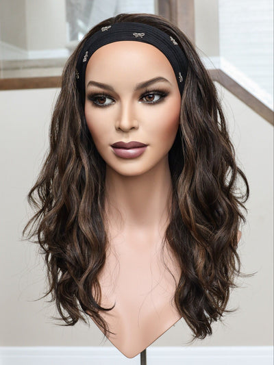 22" Liv Wavy Bandfall Active Wig (M) - Madison Hair Collection