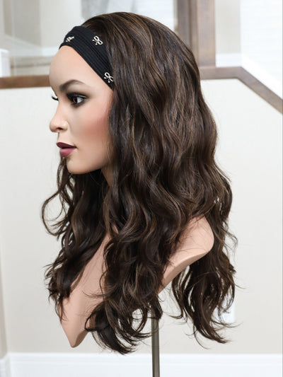 22" Liv Wavy Bandfall Active Wig (M) - Madison Hair Collection
