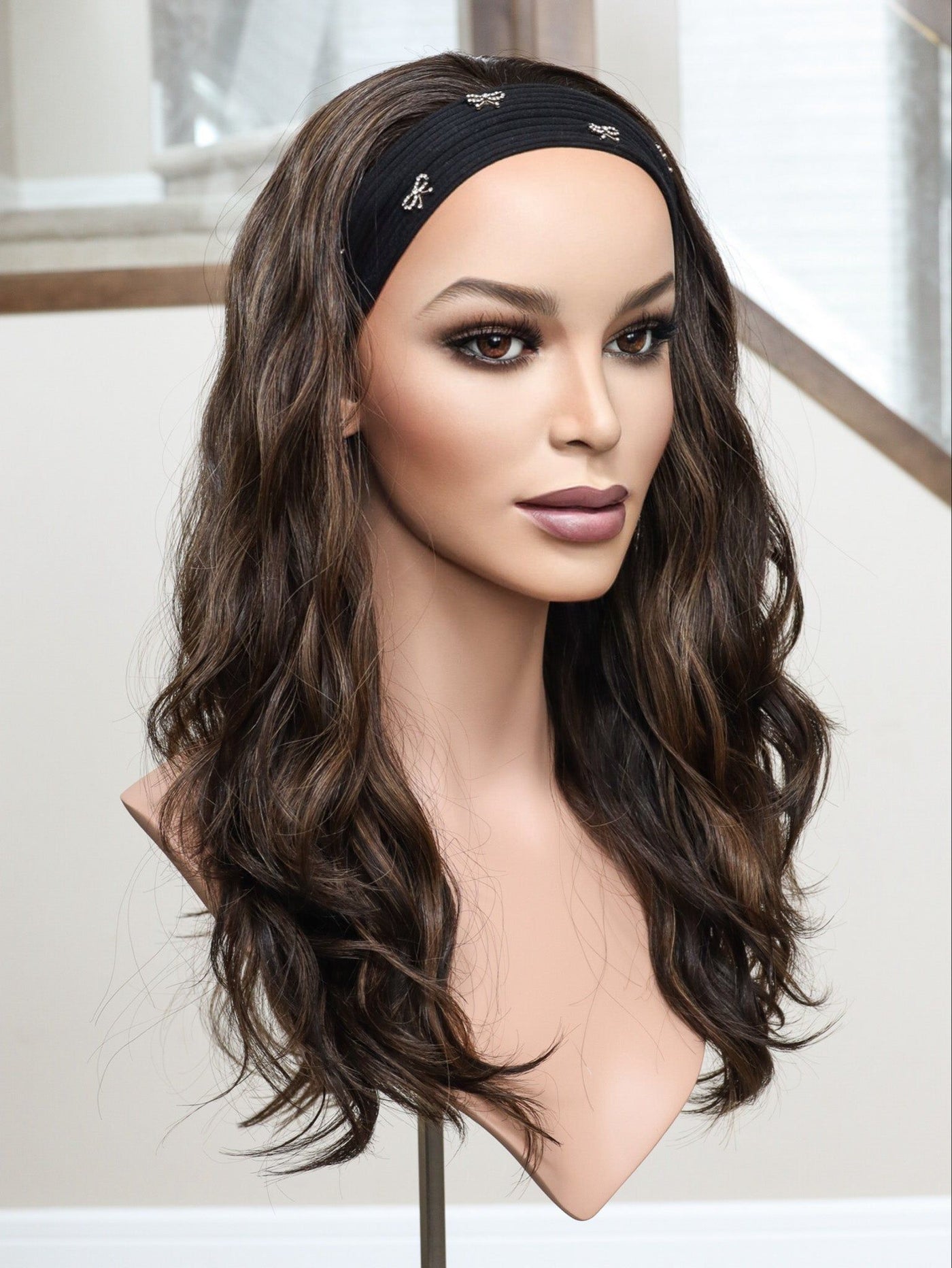 22" Liv Wavy Bandfall Active Wig (M) - Madison Hair Collection
