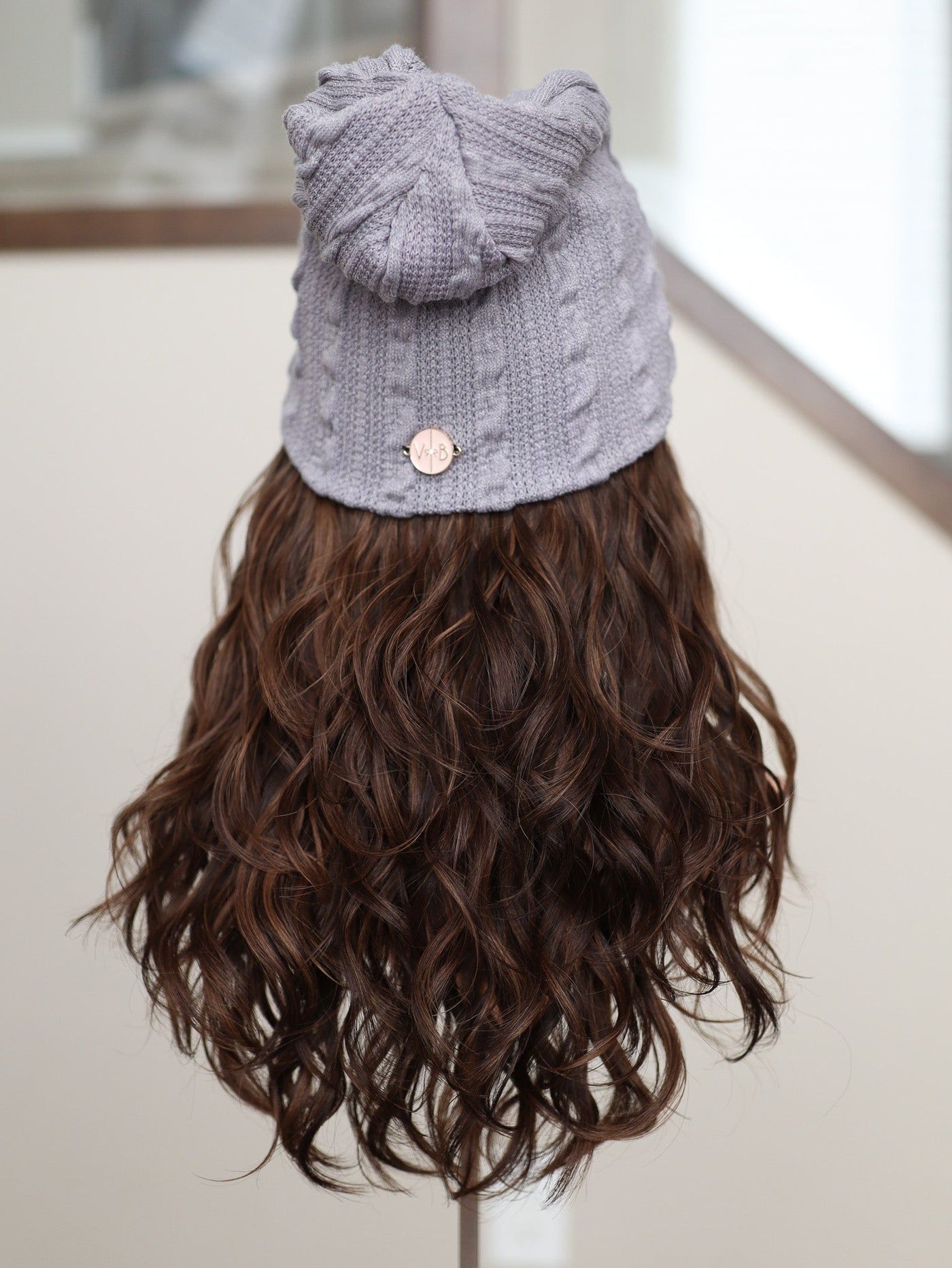 22" Mia Wavy Hat Wig (S) - Madison Hair Collection