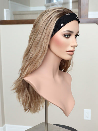 22" Olivia Wavy Bandfall Active Wig (S) - Madison Hair Collection