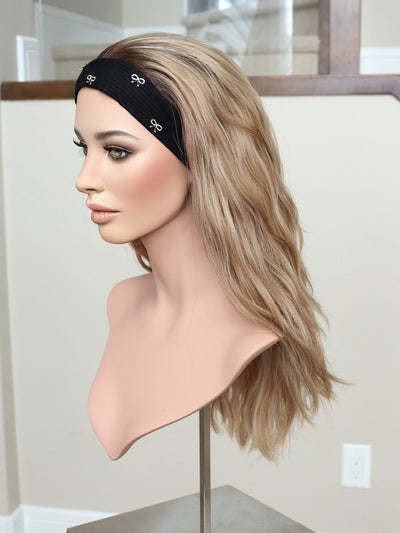 22" Olivia Wavy Bandfall Active Wig (S) - Madison Hair Collection