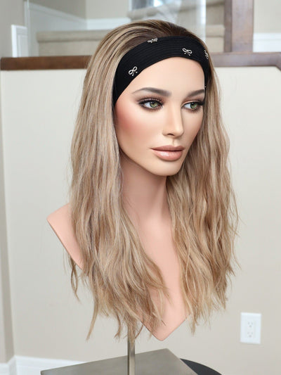 22" Olivia Wavy Bandfall Active Wig (S) - Madison Hair Collection