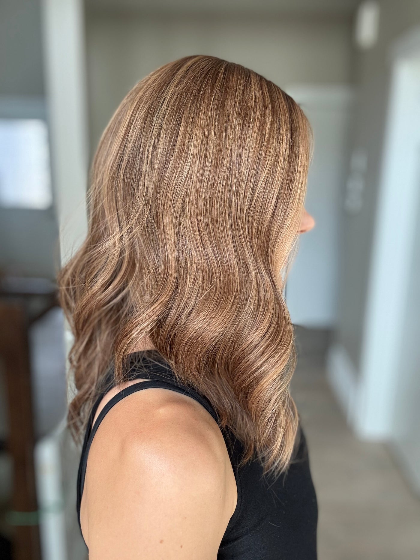 18" Elana LOB Comfort Cap Lace Top Wig (M)