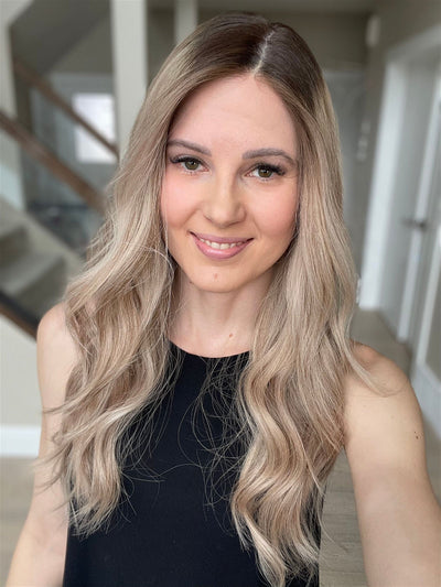 23" Olivia Comfort Cap Silk Top Wig (M) - Madison Hair Collection