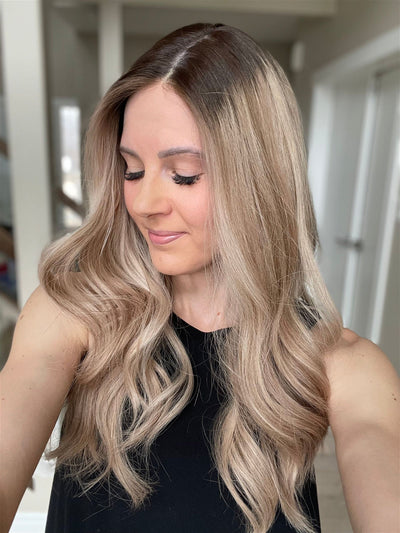 23" Olivia Comfort Cap Silk Top Wig (M) - Madison Hair Collection