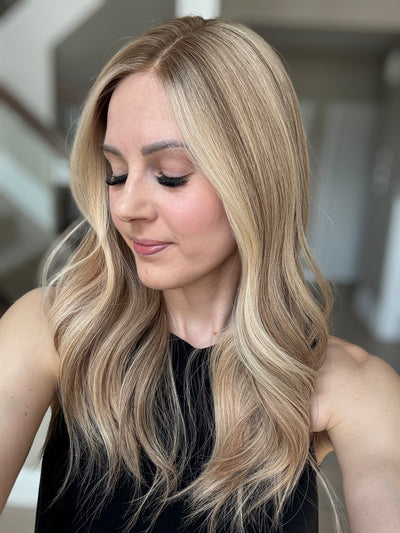 22" Casey Comfort Cap Lace Top Wig (XS)