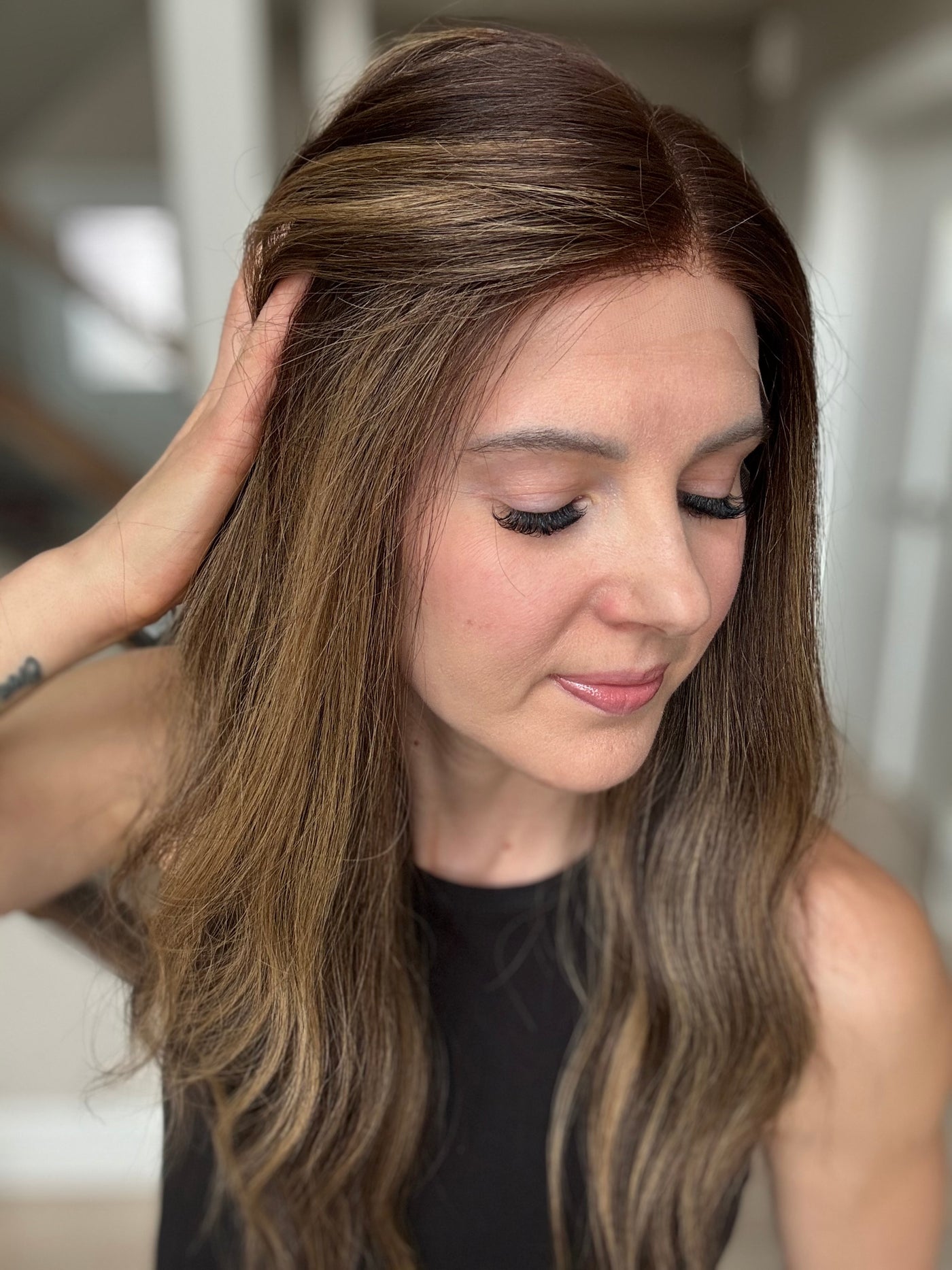 23" Sophia Luxury Cap Lace Top Wig (M)(FINAL SALE)