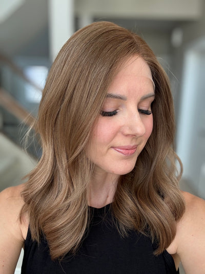 18" Justine LOB Comfort Cap Lace Top Wig (M)