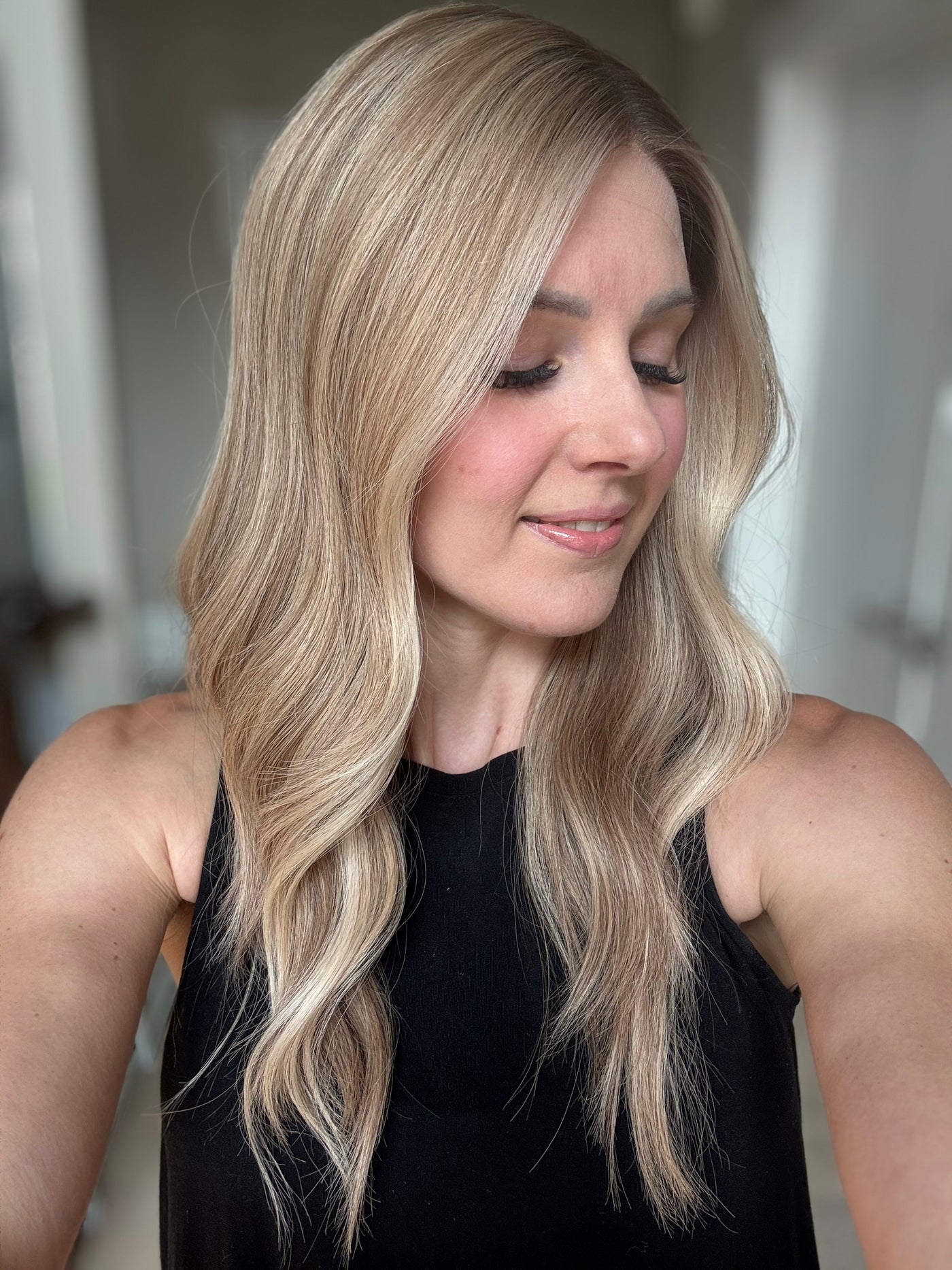 22" Olivia Comfort Cap Lace Top Wig (S)