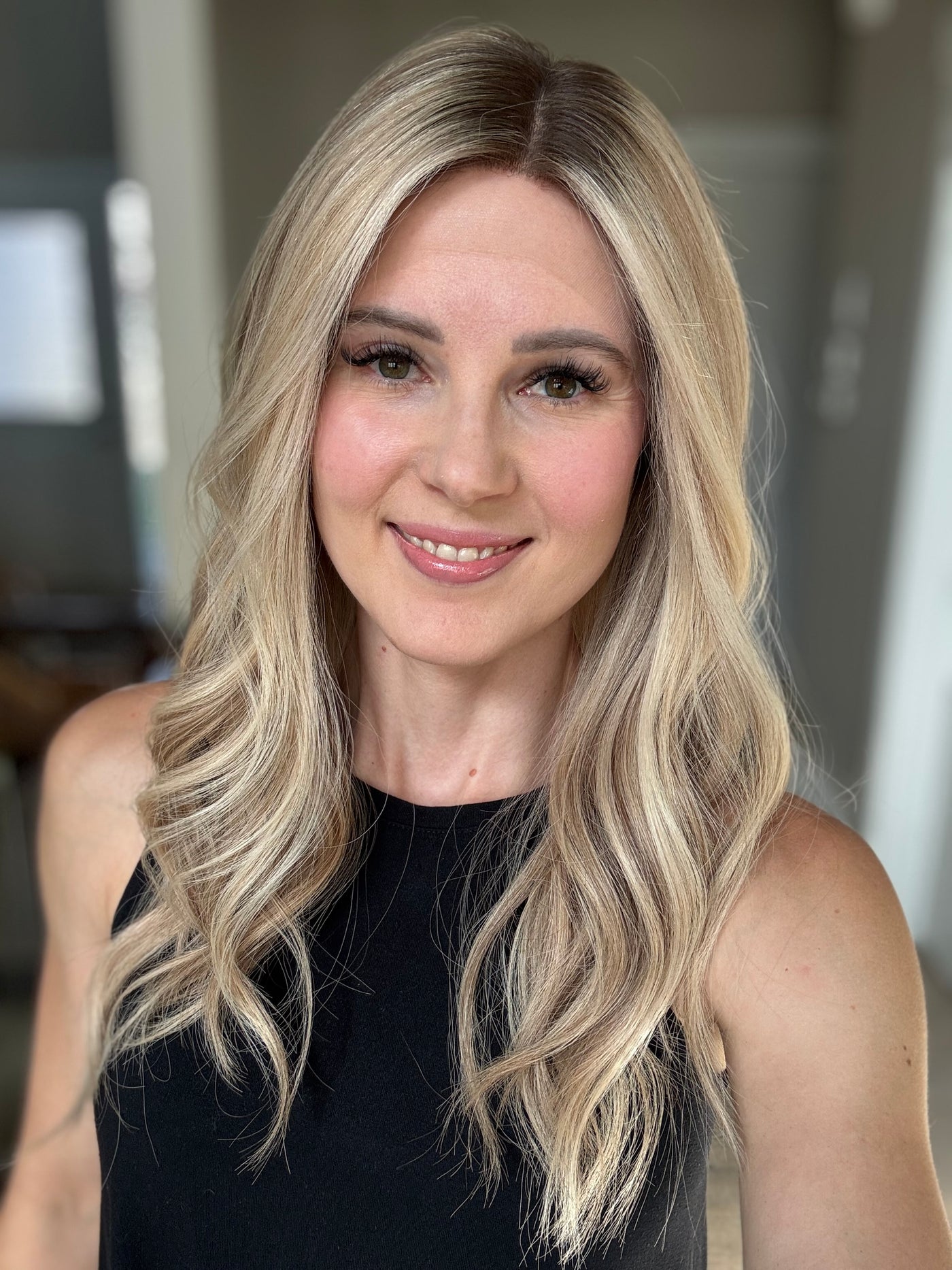 22" Olivia Comfort Cap Lace Top Wig (S)