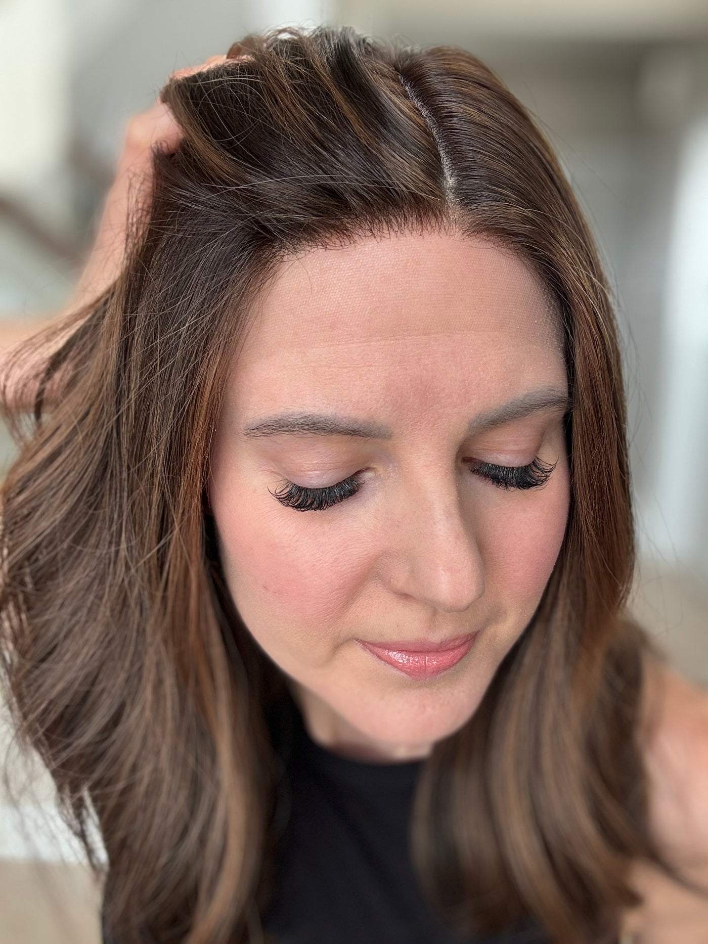 18" Tatiana LOB Comfort Cap Silk Top Wig (M)