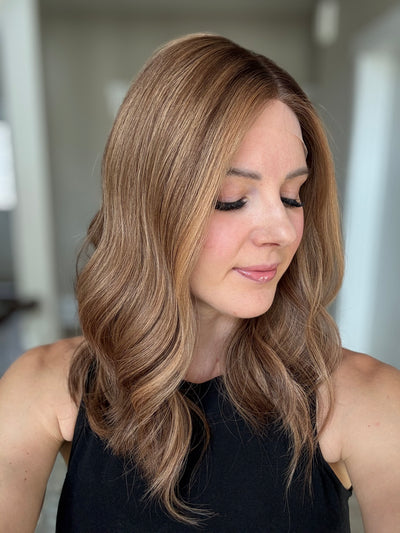 18" Elana LOB Comfort Cap Lace Top Wig (M)