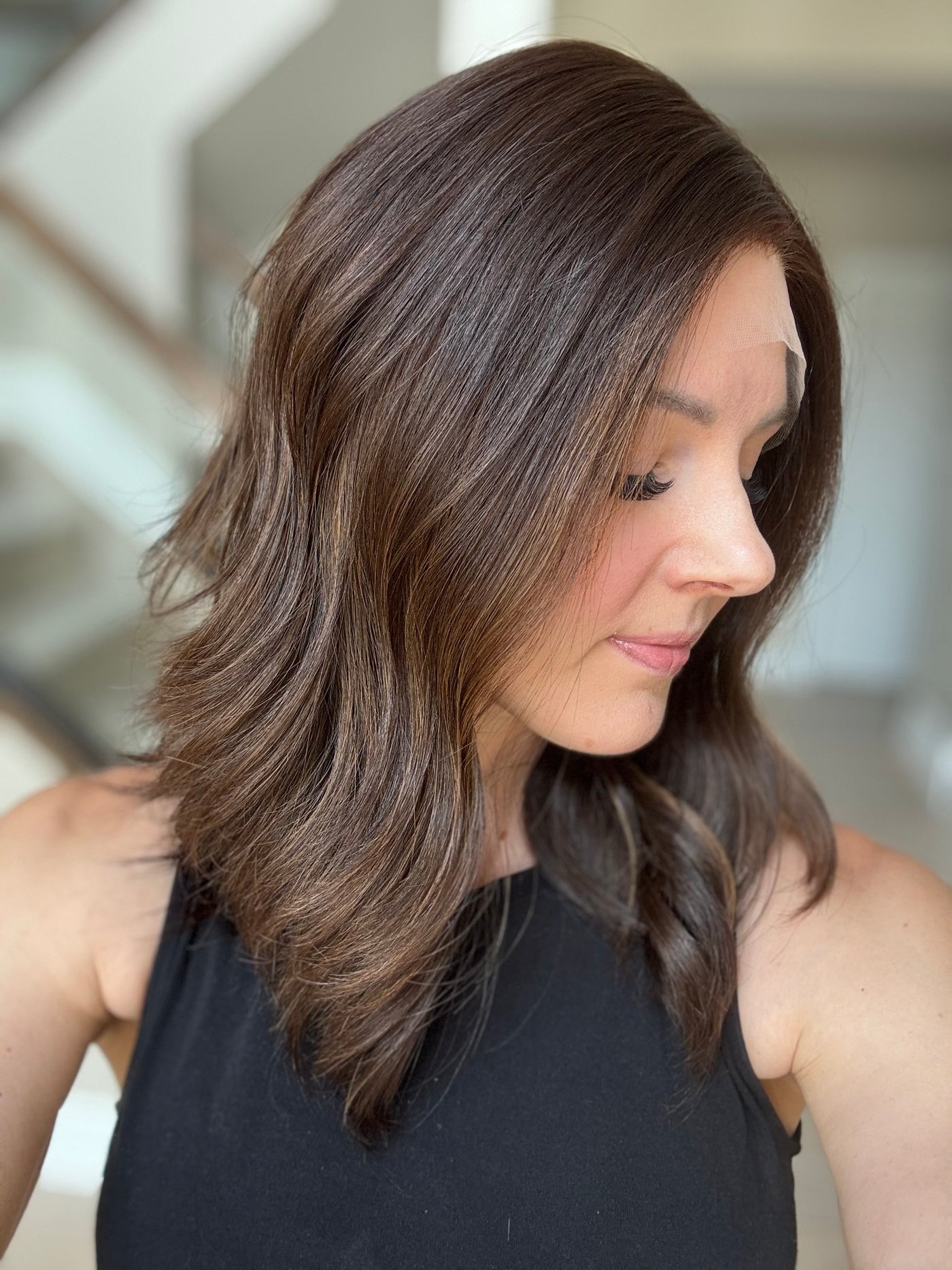 18" Flora Luxury Cap Lace Top Wig (M)