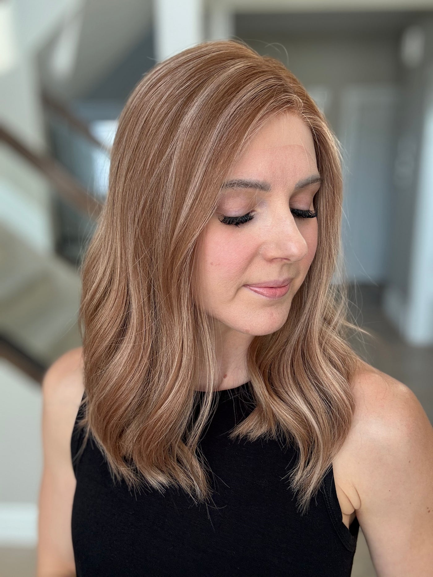 18" Vera LOB Comfort Cap Lace Top Wig (S)