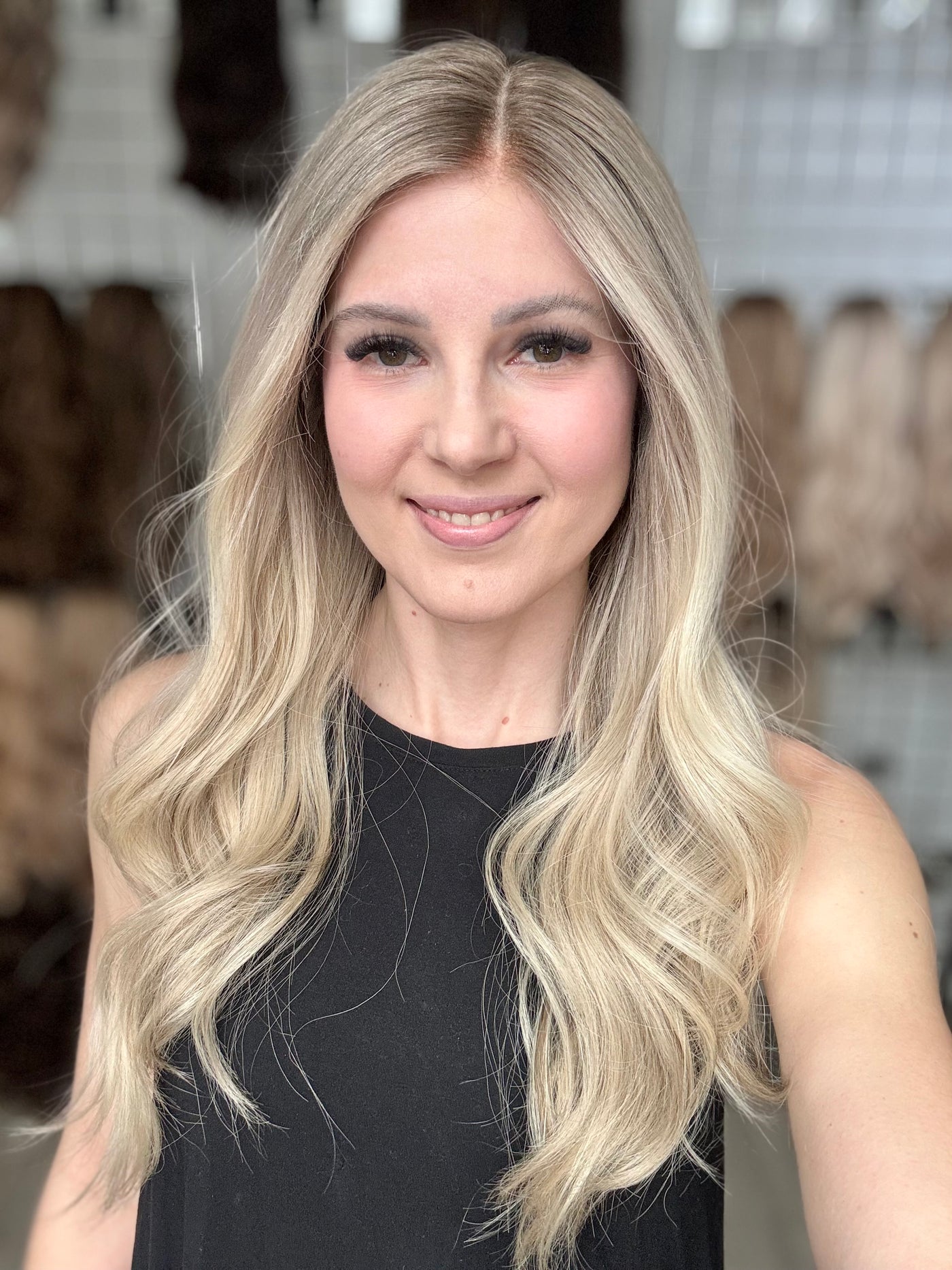 24" Ashley Luxury Cap Lace Top Wig (M)