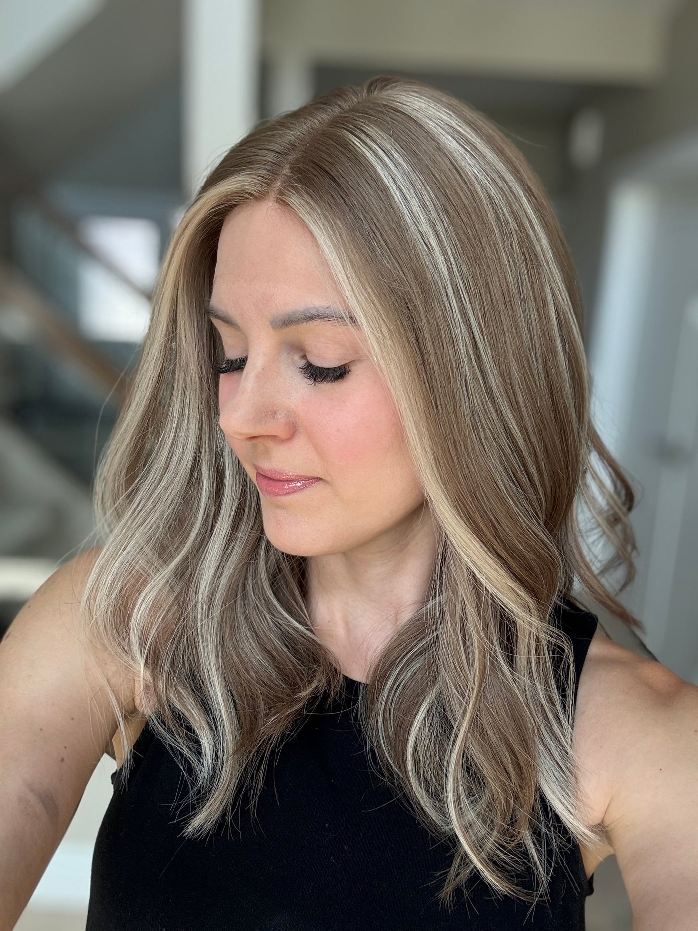 18" Nikita LOB Comfort Cap Lace Top Wig (M)