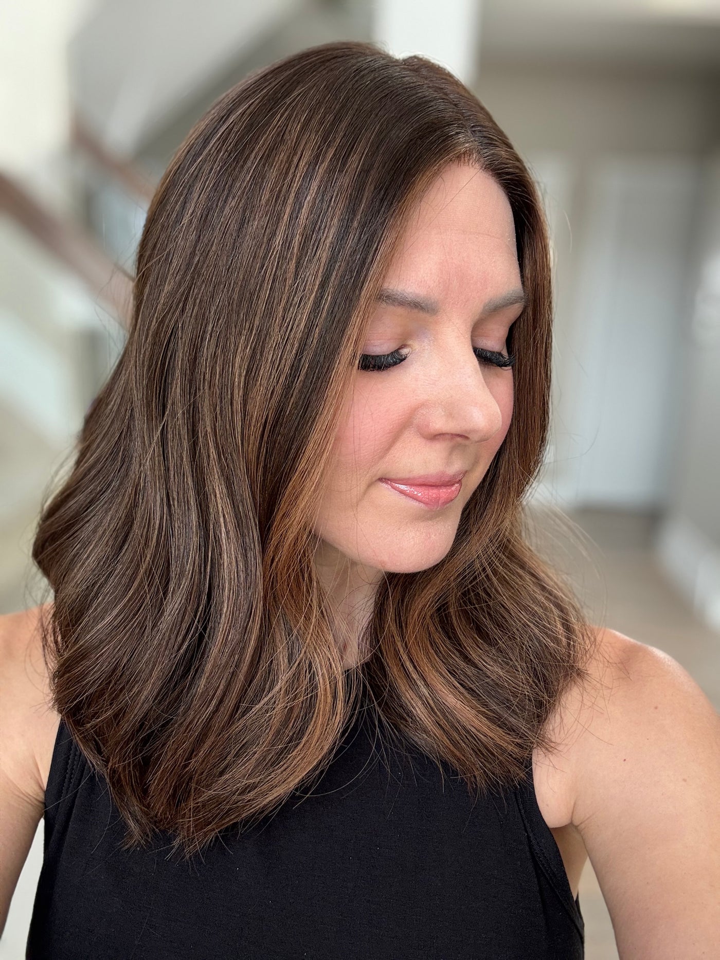 18" Tatiana LOB Comfort Cap Silk Top Wig (M)